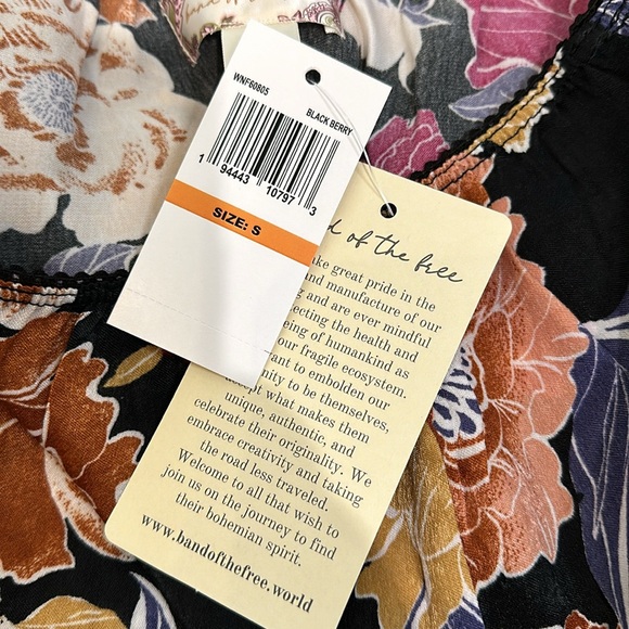 BAND OF THE FREE LILOU BLACK FLORAL LACE SLIP MIDI SKIRT (S) NWT - Picture 10 of 10